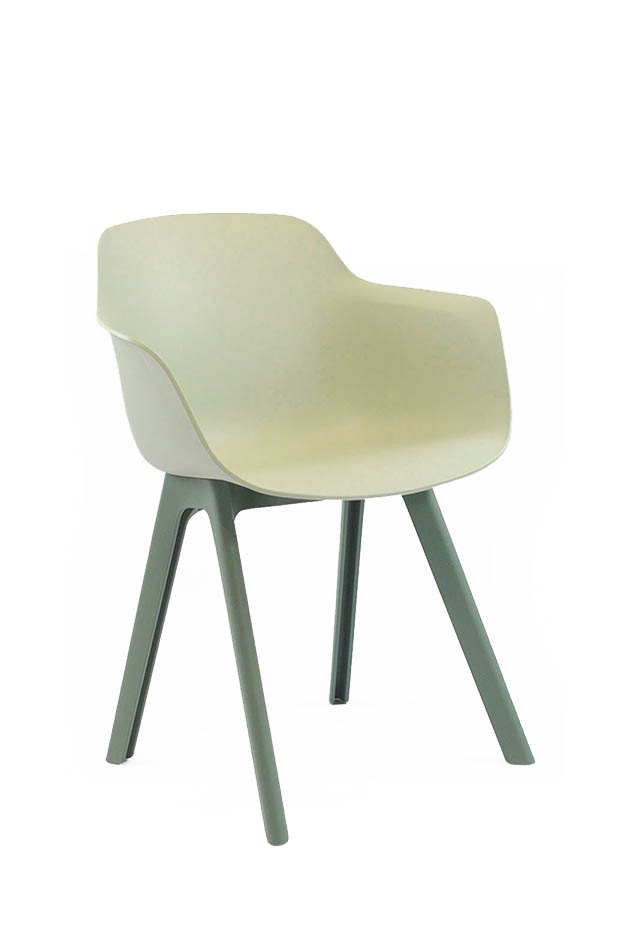 Loria Torrent Shell Chair with 4-legged frame